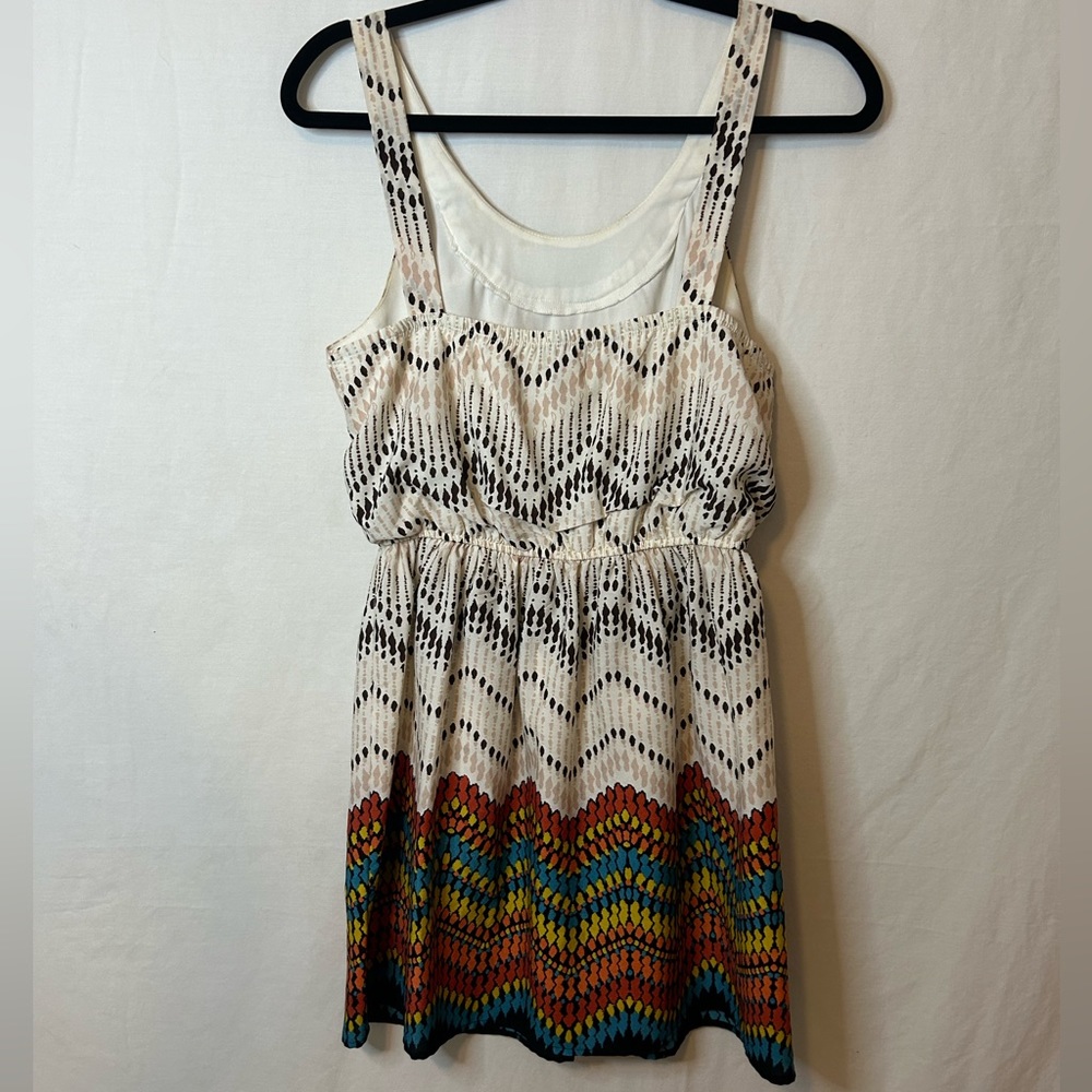 Bohemian Multicolored, Beaded, Three Pink Hearts brand dress size small - Picture 8 of 13